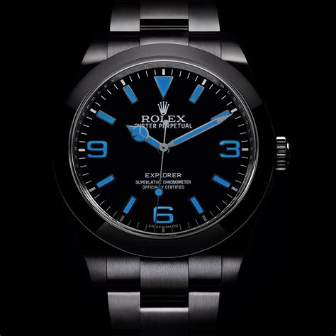 rolex explorer blaue lumineszenze|rolex explorer 36 watch.